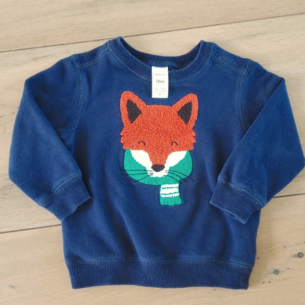 Carter's Sweater Fox Face 18M